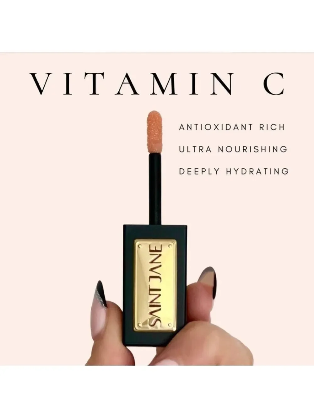 Saint Jane NECTAR Lip Shine Longwear Hydration Lip Oil | NEW | Golden Peach